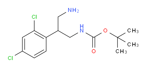 tert-butyl N-[3-amino-2-(2,4-dichlorophenyl)propyl]carbamate