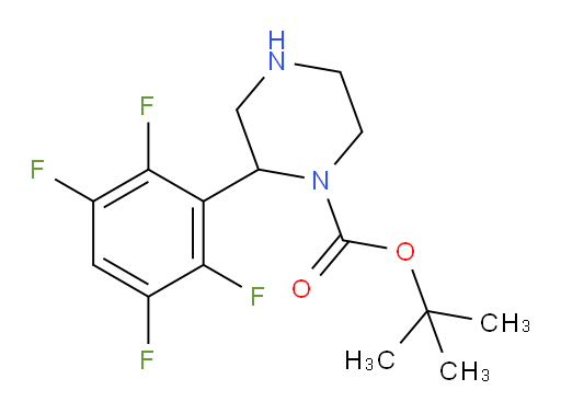 tert-butyl 2-(2,3,5,6-tetrafluorophenyl)piperazine-1-carboxylate