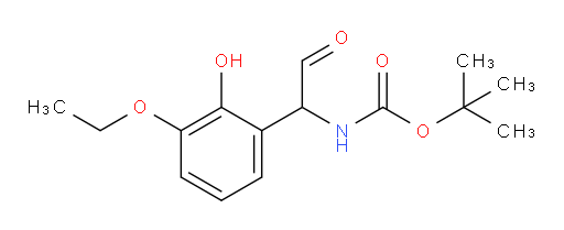 tert-butyl N-[1-(3-ethoxy-2-hydroxyphenyl)-2-oxoethyl]carbamate