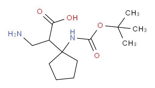 3-amino-2-(1-{[(tert-butoxy)carbonyl]amino}cyclopentyl)propanoic acid