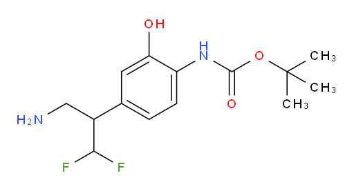 tert-butyl N-[4-(3-amino-1,1-difluoropropan-2-yl)-2-hydroxyphenyl]carbamate
