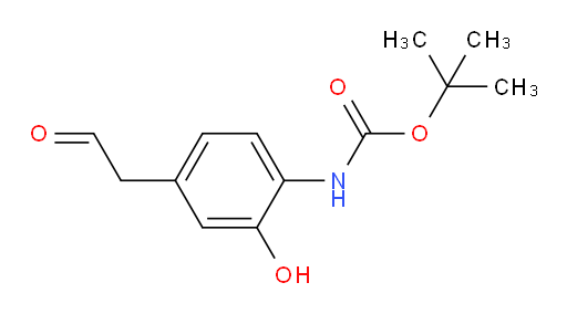tert-butyl N-[2-hydroxy-4-(2-oxoethyl)phenyl]carbamate