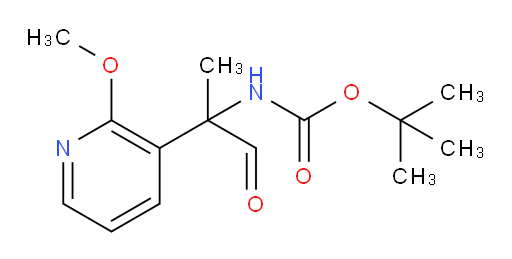 tert-butyl N-[2-(2-methoxypyridin-3-yl)-1-oxopropan-2-yl]carbamate