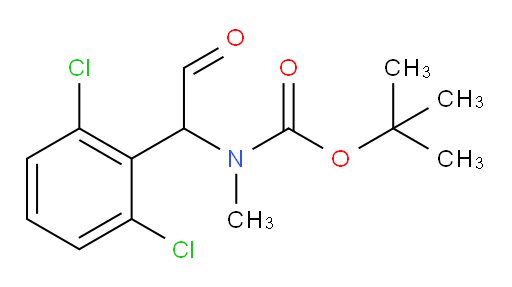 tert-butyl N-[1-(2,6-dichlorophenyl)-2-oxoethyl]-N-methylcarbamate
