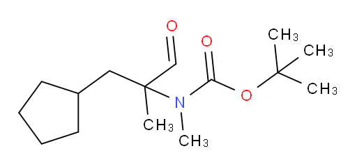 tert-butyl N-[2-(cyclopentylmethyl)-1-oxopropan-2-yl]-N-methylcarbamate