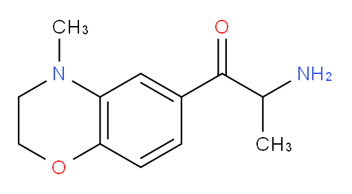 2-amino-1-(4-methyl-3,4-dihydro-2H-1,4-benzoxazin-6-yl)propan-1-one