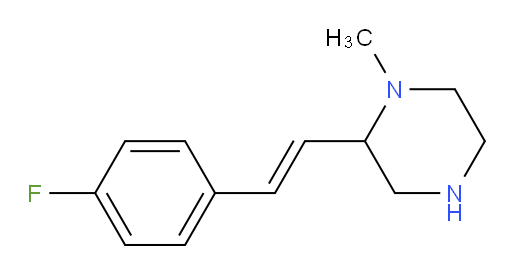 2-[2-(4-fluorophenyl)ethenyl]-1-methylpiperazine