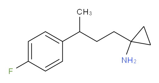 1-[3-(4-fluorophenyl)butyl]cyclopropan-1-amine
