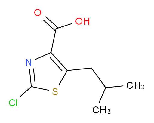2-chloro-5-(2-methylpropyl)-1,3-thiazole-4-carboxylic acid