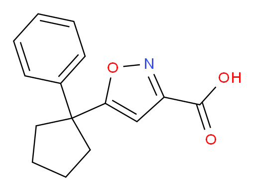 5-(1-phenylcyclopentyl)-1,2-oxazole-3-carboxylic acid