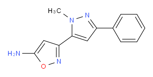 3-(1-methyl-3-phenyl-1H-pyrazol-5-yl)-1,2-oxazol-5-amine