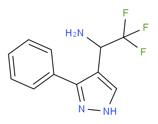 2,2,2-trifluoro-1-(3-phenyl-1H-pyrazol-4-yl)ethan-1-amine