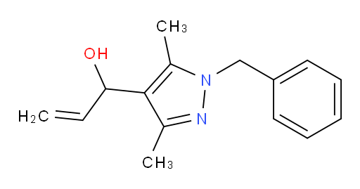 1-(1-benzyl-3,5-dimethyl-1H-pyrazol-4-yl)prop-2-en-1-ol
