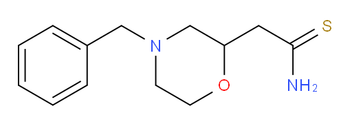 2-(4-benzylmorpholin-2-yl)ethanethioamide