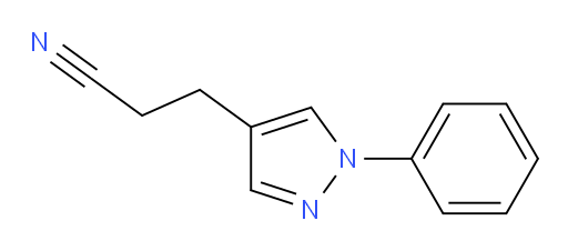 3-(1-phenyl-1H-pyrazol-4-yl)propanenitrile