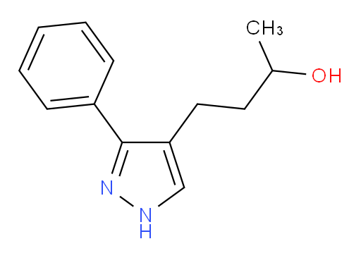 4-(3-phenyl-1H-pyrazol-4-yl)butan-2-ol