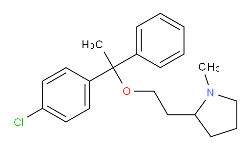 2-{2-[1-(4-chlorophenyl)-1-phenylethoxy]ethyl}-1-methylpyrrolidine