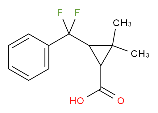 3-[difluoro(phenyl)methyl]-2,2-dimethylcyclopropane-1-carboxylic acid