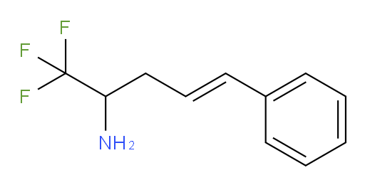 1,1,1-trifluoro-5-phenylpent-4-en-2-amine