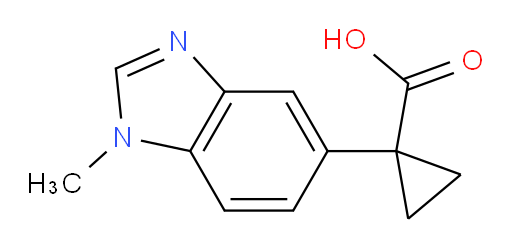 1-(1-methyl-1H-1,3-benzodiazol-5-yl)cyclopropane-1-carboxylic acid
