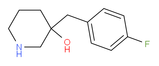 3-[(4-fluorophenyl)methyl]piperidin-3-ol