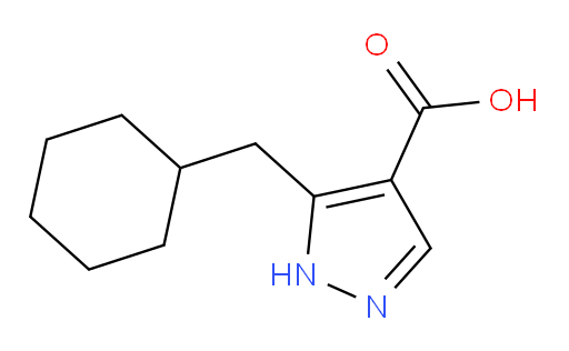 5-(cyclohexylmethyl)-1H-pyrazole-4-carboxylic acid