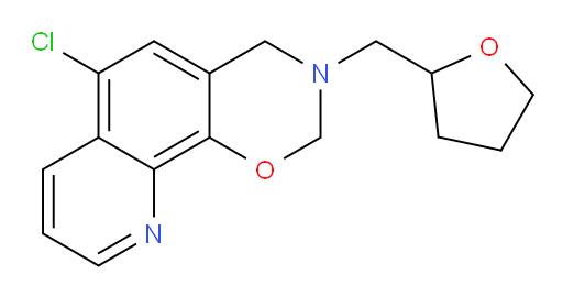 6-chloro-3-[(oxolan-2-yl)methyl]-2H,3H,4H-[1,3]oxazino[5,6-h]quinoline