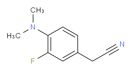 2-[4-(dimethylamino)-3-fluorophenyl]acetonitrile