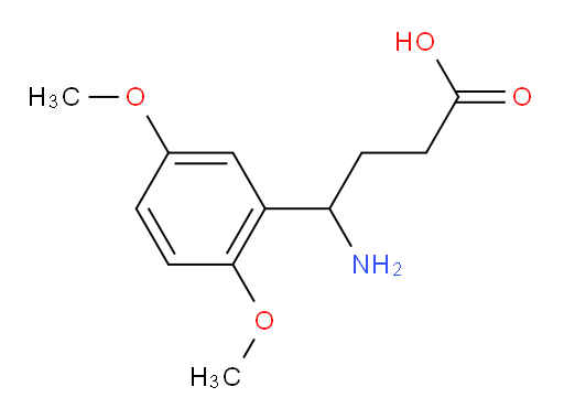 4-amino-4-(2,5-dimethoxyphenyl)butanoic acid