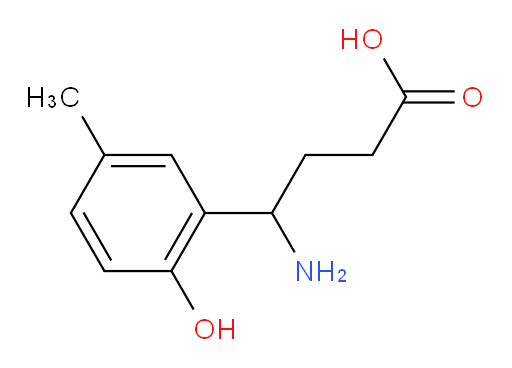 4-amino-4-(2-hydroxy-5-methylphenyl)butanoic acid