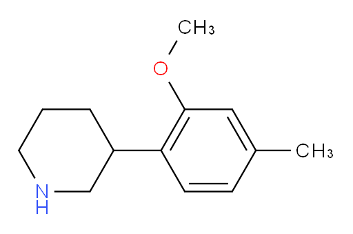 3-(2-methoxy-4-methylphenyl)piperidine