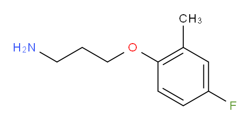 3-(4-fluoro-2-methylphenoxy)propan-1-amine