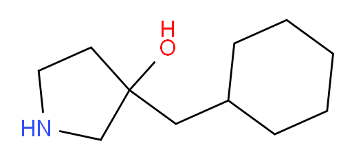 3-(cyclohexylmethyl)pyrrolidin-3-ol