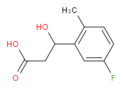 3-(5-fluoro-2-methylphenyl)-3-hydroxypropanoic acid