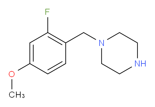 1-[(2-fluoro-4-methoxyphenyl)methyl]piperazine