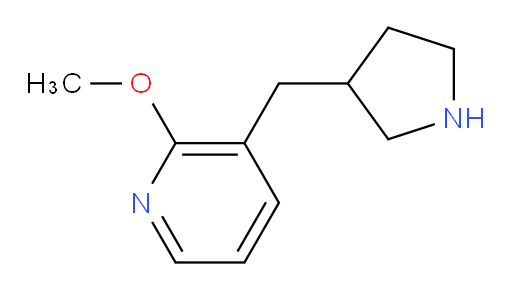 2-methoxy-3-[(pyrrolidin-3-yl)methyl]pyridine