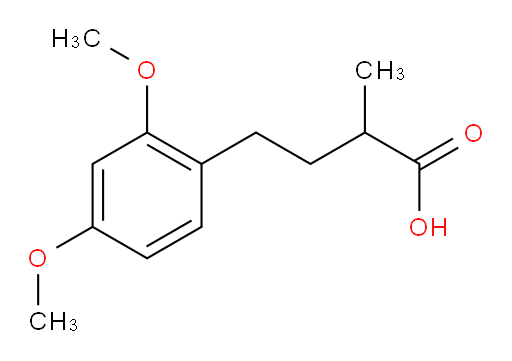 4-(2,4-dimethoxyphenyl)-2-methylbutanoic acid