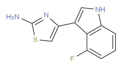 4-(4-fluoro-1H-indol-3-yl)-1,3-thiazol-2-amine