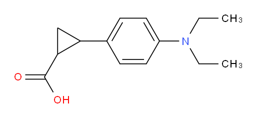 2-[4-(diethylamino)phenyl]cyclopropane-1-carboxylic acid