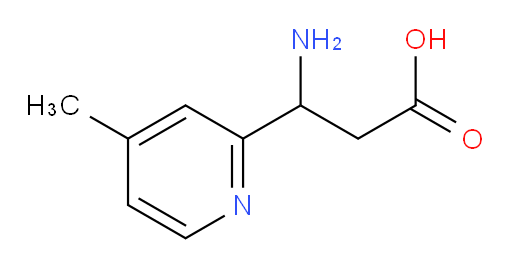 3-amino-3-(4-methylpyridin-2-yl)propanoic acid