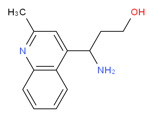 3-amino-3-(2-methylquinolin-4-yl)propan-1-ol