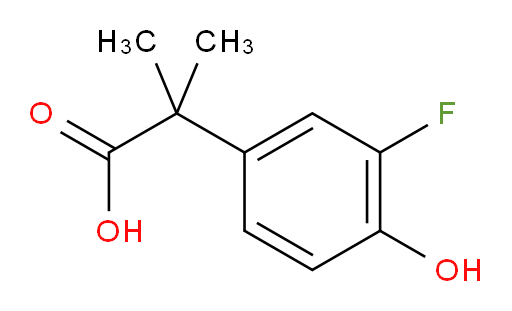2-(3-fluoro-4-hydroxyphenyl)-2-methylpropanoic acid