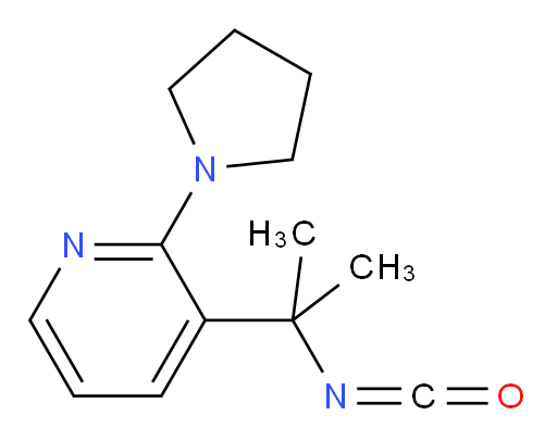 3-(2-isocyanatopropan-2-yl)-2-(pyrrolidin-1-yl)pyridine