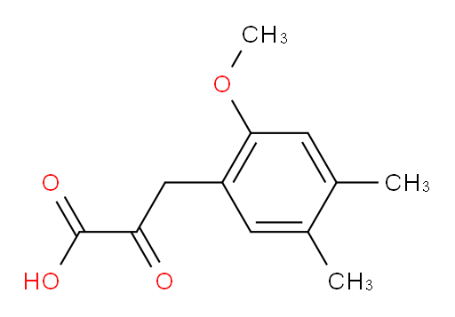 3-(2-methoxy-4,5-dimethylphenyl)-2-oxopropanoic acid