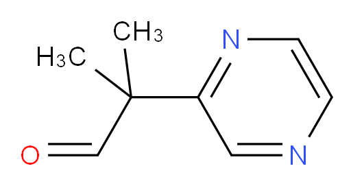 2-methyl-2-(pyrazin-2-yl)propanal