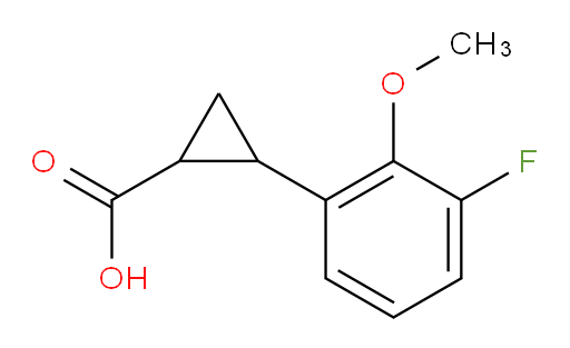 2-(3-fluoro-2-methoxyphenyl)cyclopropane-1-carboxylic acid
