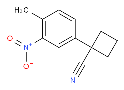 1-(4-methyl-3-nitrophenyl)cyclobutane-1-carbonitrile