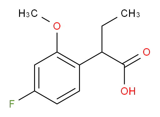 2-(4-fluoro-2-methoxyphenyl)butanoic acid