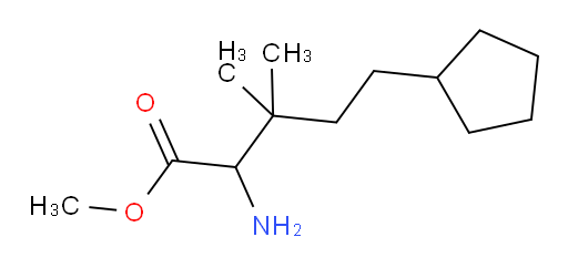 methyl 2-amino-5-cyclopentyl-3,3-dimethylpentanoate