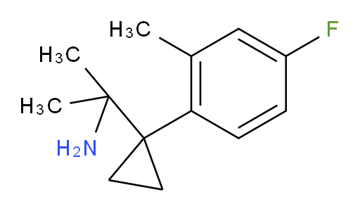 2-[1-(4-fluoro-2-methylphenyl)cyclopropyl]propan-2-amine